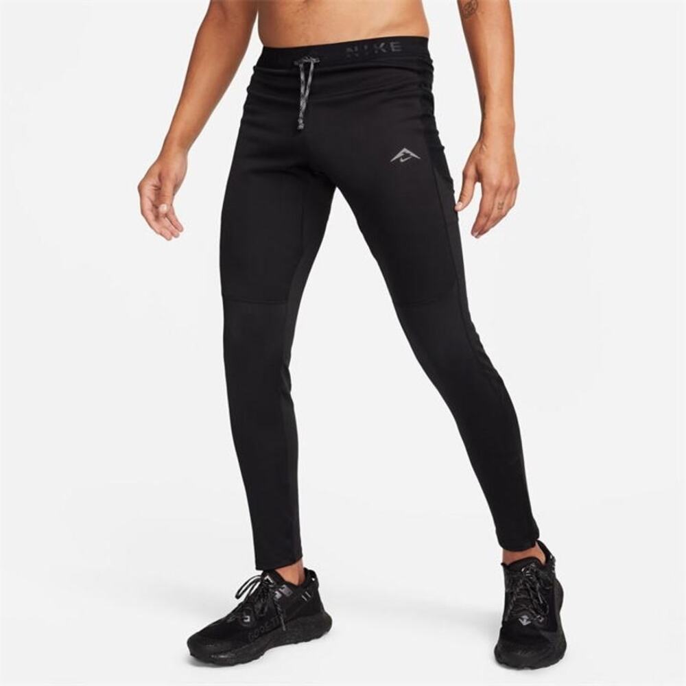 Mens Size M Nike Running Tights Lunar Ray Winterized Drawstring Black FB8599-010
